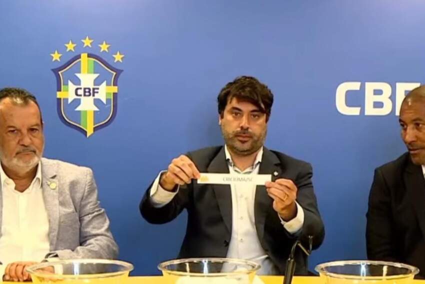 Sorteio foi realizado na sede da Confederação Brasileira de Futebol, com representantes dos dois clubes