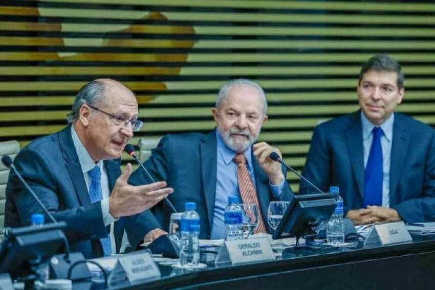 Alckmin, Lula e Josué Gomes, presidente da Fiesp
