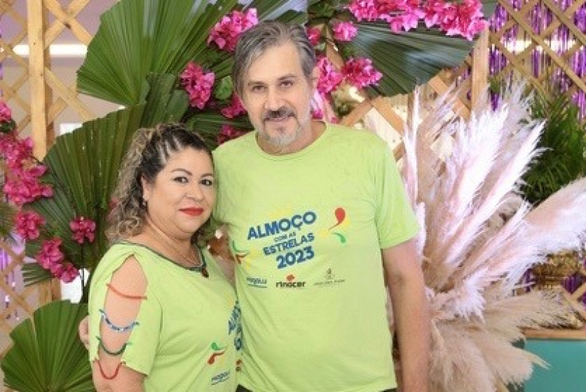 Casal cabelereiro de destaque, Claudia e Célio Moreira, diretor do espaço de beleza Tok’s Dourados