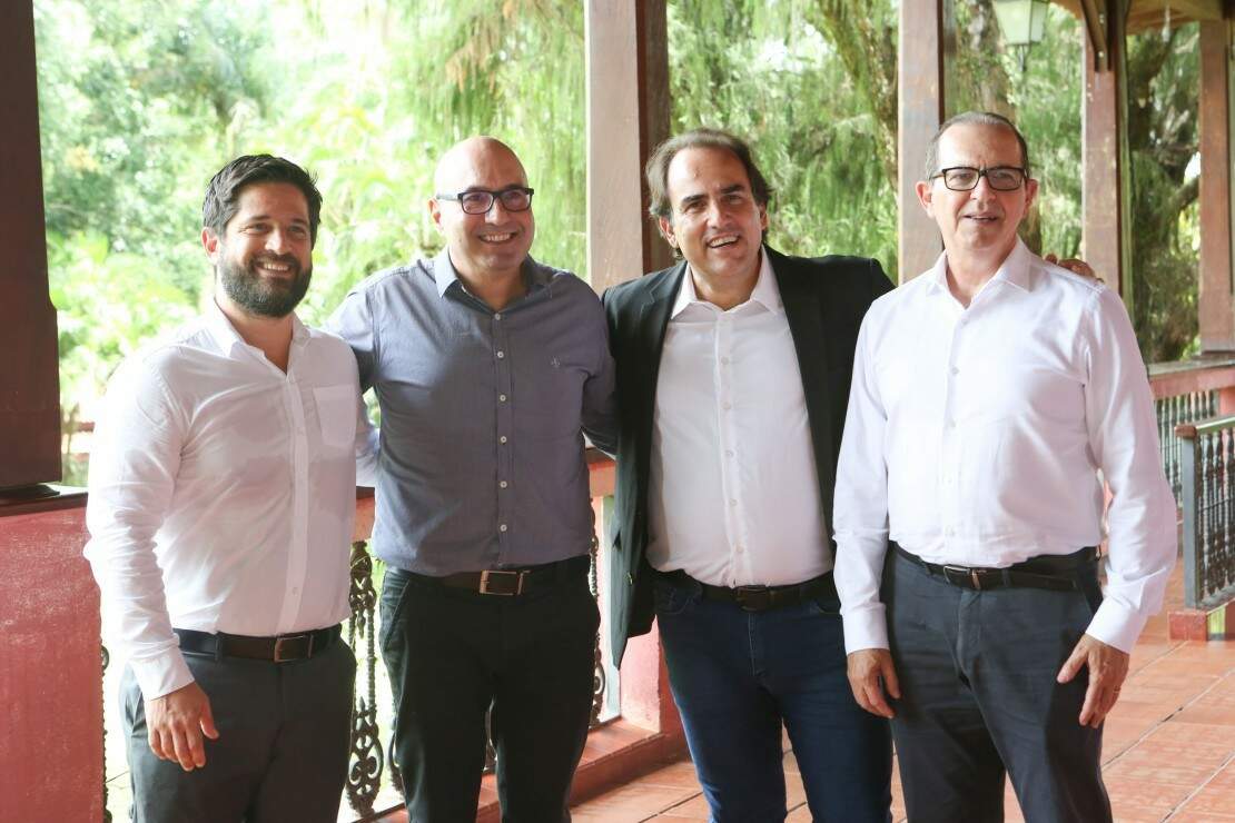 Eduardo Cruz, Dario Saadi, César Massaioli e Aurílio Sérgio Caiado. Foto: Divulgação