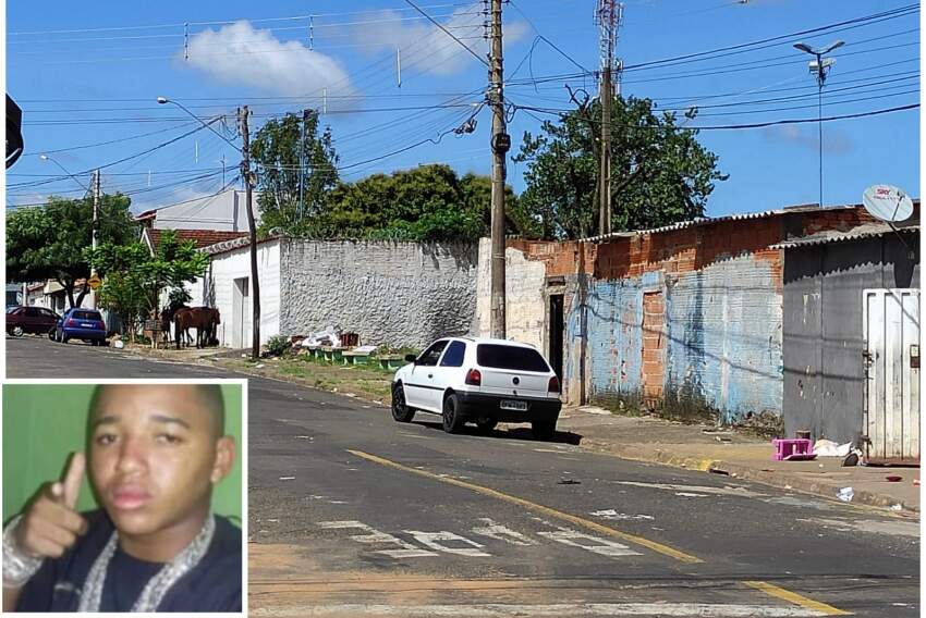 Local onde Leonardo Vinícius Garcia foi morto na Vila São Sebastião 