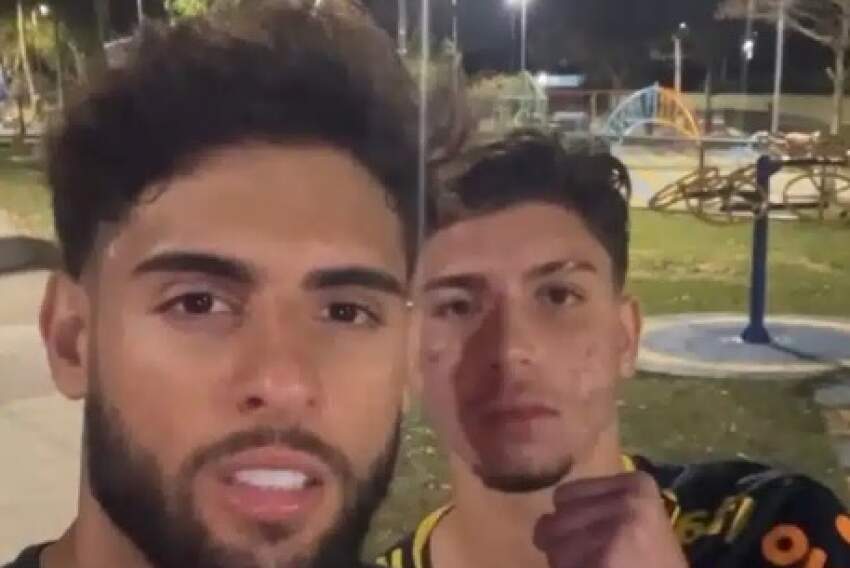 Yuri Alberto com o irmão Caio Alberto
