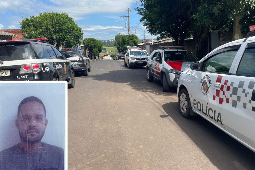Movimentação policial no local do crime. Uma das vítimas foi identificada como Felipe Hipólito, 31