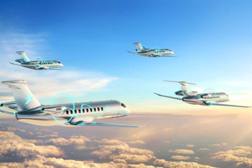 Imagem da nova família de jatos da Embraer