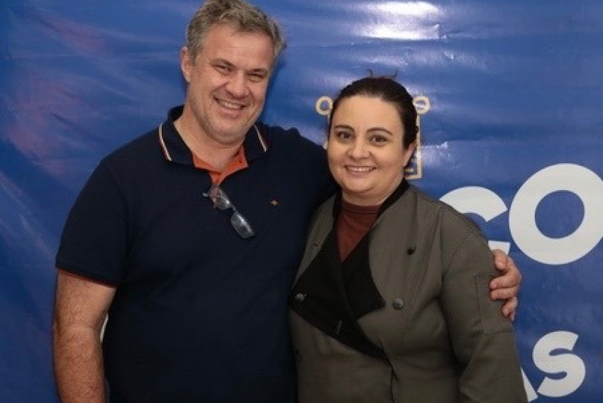 Diretor do Buffet Spazio, Marcelo Ferro, e sua mulher, a competente nutricionista Élen Saud