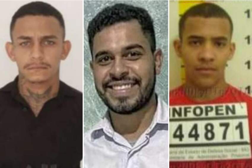 Alaelbert Camargo de Souza, o 'Trinta”, Mateus da Silva, o “Zara”, e Gabriel Henrique Rocha de Oliveira, o “Pregão”
