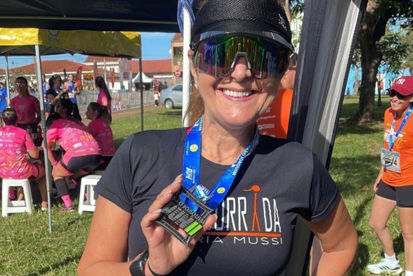 Estilista e empresária Dudi Mussi foi um dos destaques da corrida São Joaquim Run, recentemente