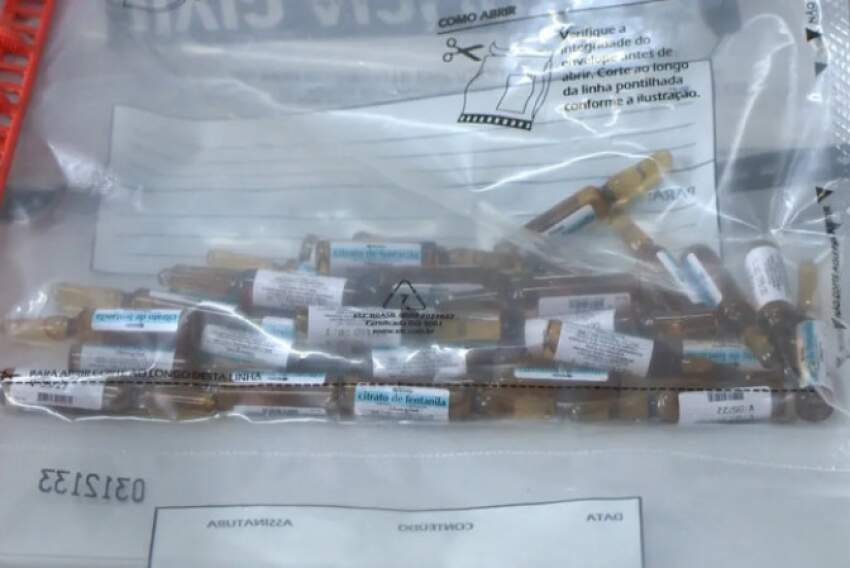 O fentanil ilícito foi apreendido pela primeira vez no Brasil no começo deste ano