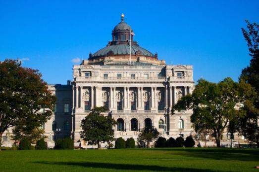 Biblioteca Nacional do Congresso Norte-Americano é uma das maiores do mundo