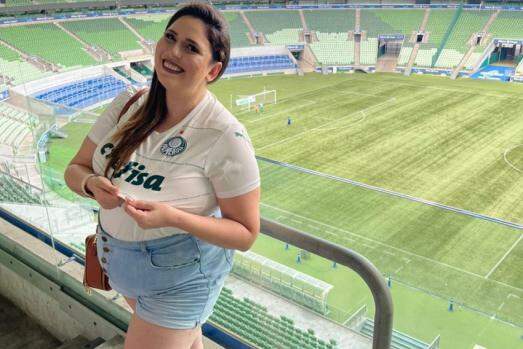 Camila Vivo vai realizar o sonho de assistir a um jogo da equipe feminina do Palmeiras