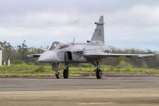 Primeira unidade do caça F-39 Gripen em operação no Brasil
