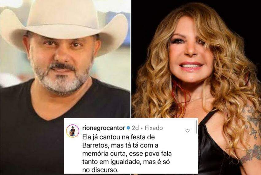 Cantor Rio Negro rebate Elba Ramalho com comentário em página de conteúdo sertanejo
