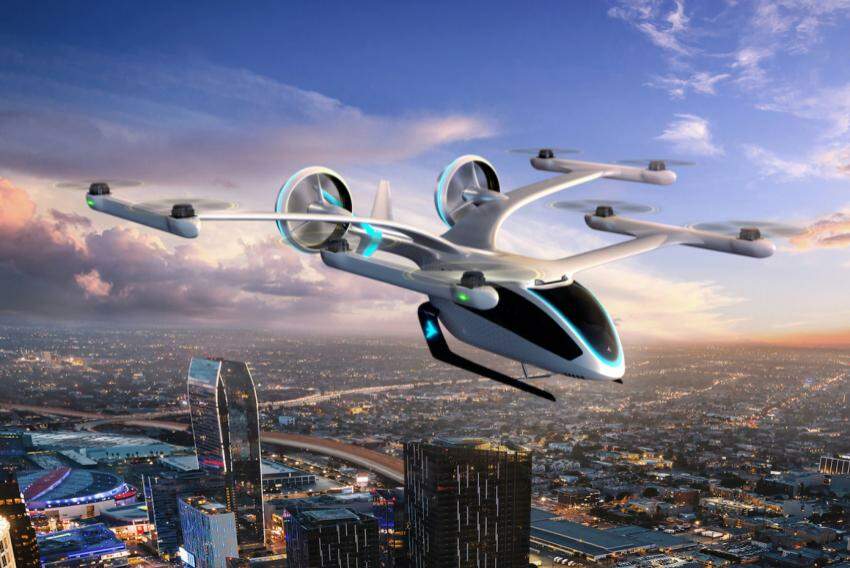 Imagem do eVTOL da Eve Air Mobility, empresa que é a primeira cliente da Nidec Aerospace
