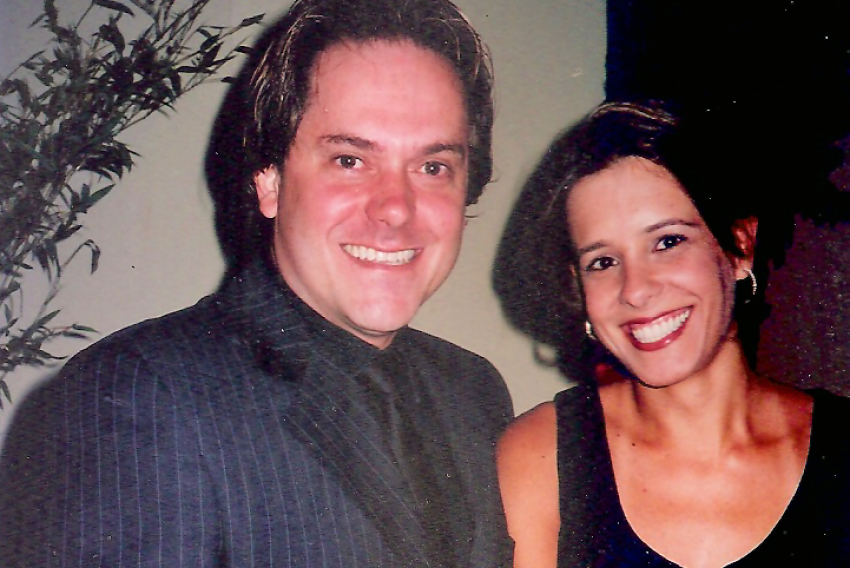 Fernando Salomão-Isabela: casaram-se há 18 anos, no Buffet Spazio (em 11 de junho do ano de 2005)
