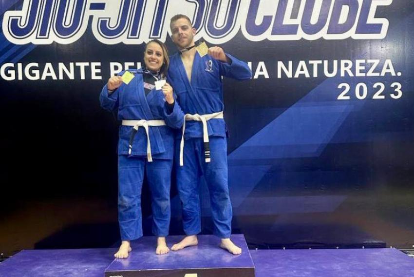 O casal pratica jiu-jitsu junto e sonha em conquistar o Mundial