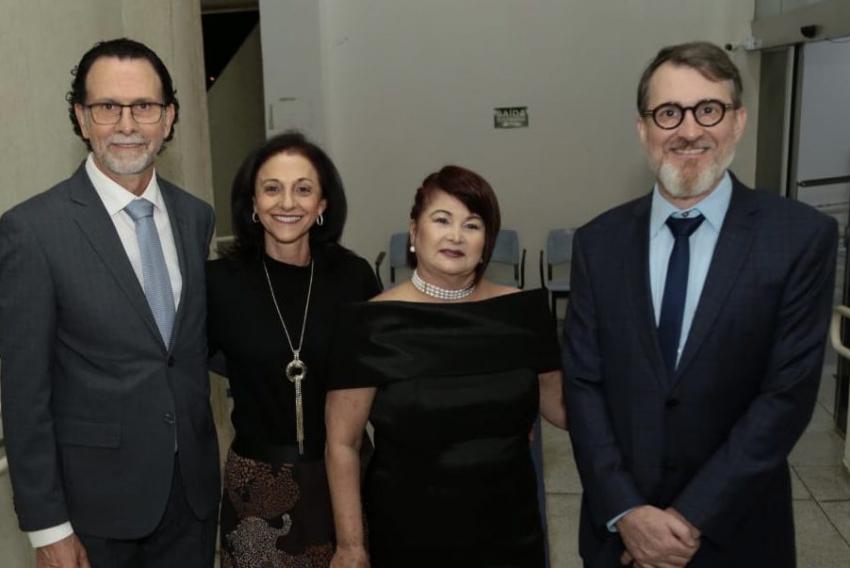 Homenageados na Câmara Municipal de Franca: Agenor Gado, Bete Salloum, Rosinha Aylon e Paulo Henrique Ferreira