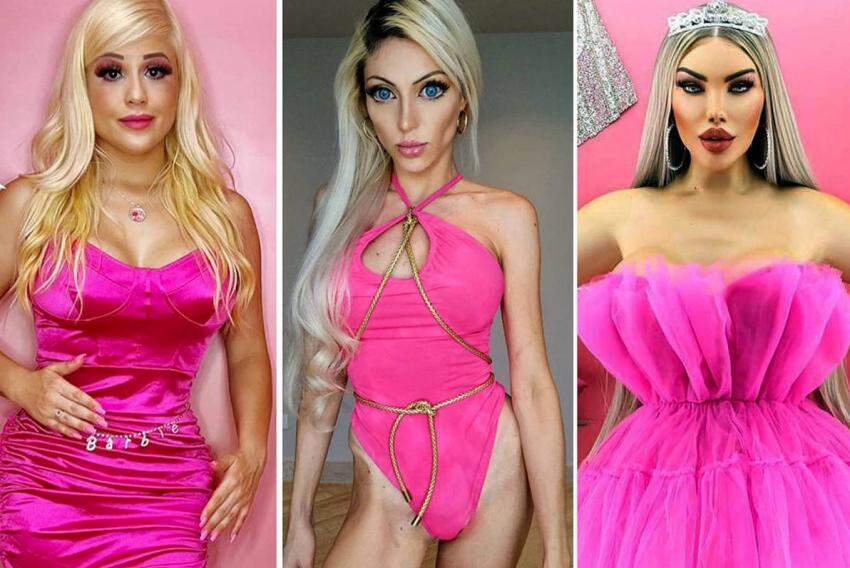 Ser magra e peituda como a boneca nos tempos pré-politicamente corretos também é uma regra entre as Barbie humanas. 