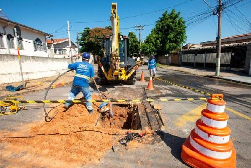 Nesta semana, obras da Sanasa chegam aos bairros Jardim Eulina, Jardim das Paineiras e região de Sousas 