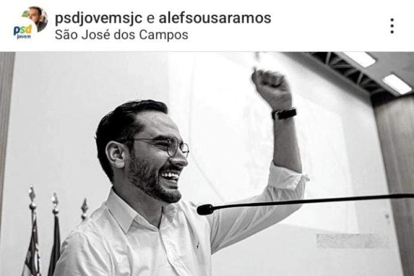 Postagem foi feita nos perfis do PSD Jovem e do presidente do grupo