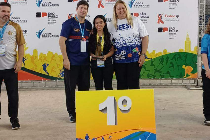 Larissa Vitória Xavier: campeã invicta trouxe o ouro para Franca na modalidade de Xadrez Feminino Individual