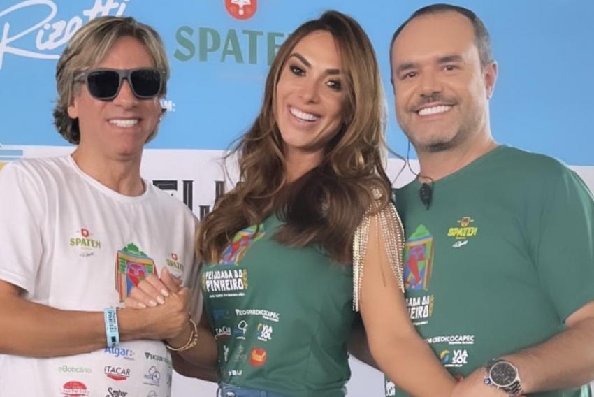 Com Well e Nicole Bahls neste flash, está o anfitrião da Feijoada do Pinheiro, querido amigo Anderson Pinheiro