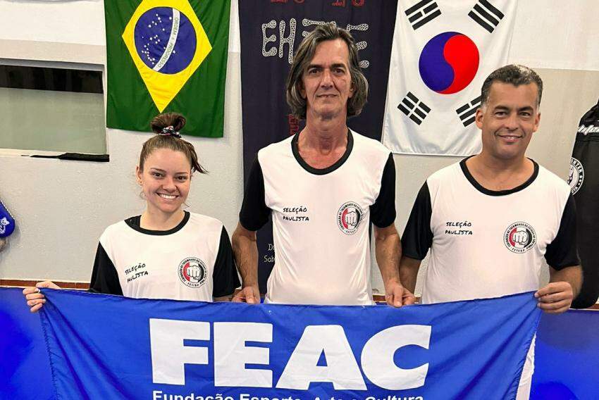 Paola Gera, Valdir Malta e Jean Carlo: atletas classificados no Campeonato Brasileiro de Taekwondo