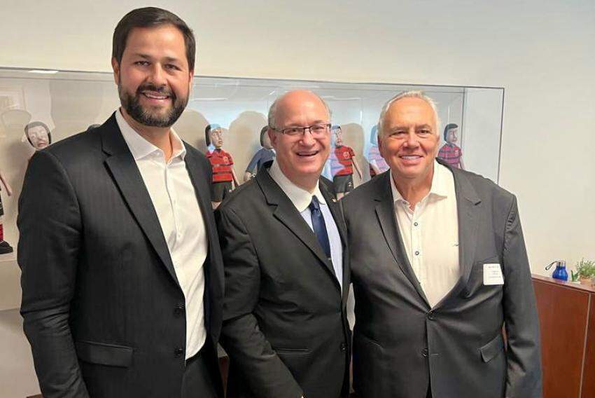 Luiz Fernando Machado, Ilan Goldfajn e Walter da Costa e Silva Filho fizeram uma reunião em Washington DC (EUA) para busca de recursos