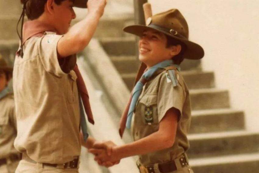 Marco Aurélio em atividade como escoteiro: ele desapareceu, sem deixar vestígios, em expedição do Pico dos Marins em 1985