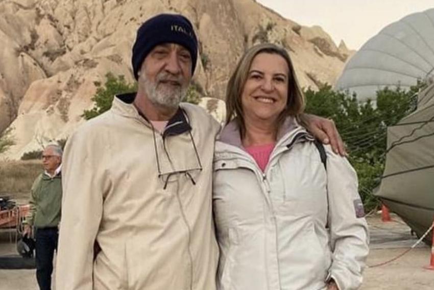 O médico Antônio Jorge Salomão e sua mulher Olga Salomão em passeio pela Capadócia, na Turquia