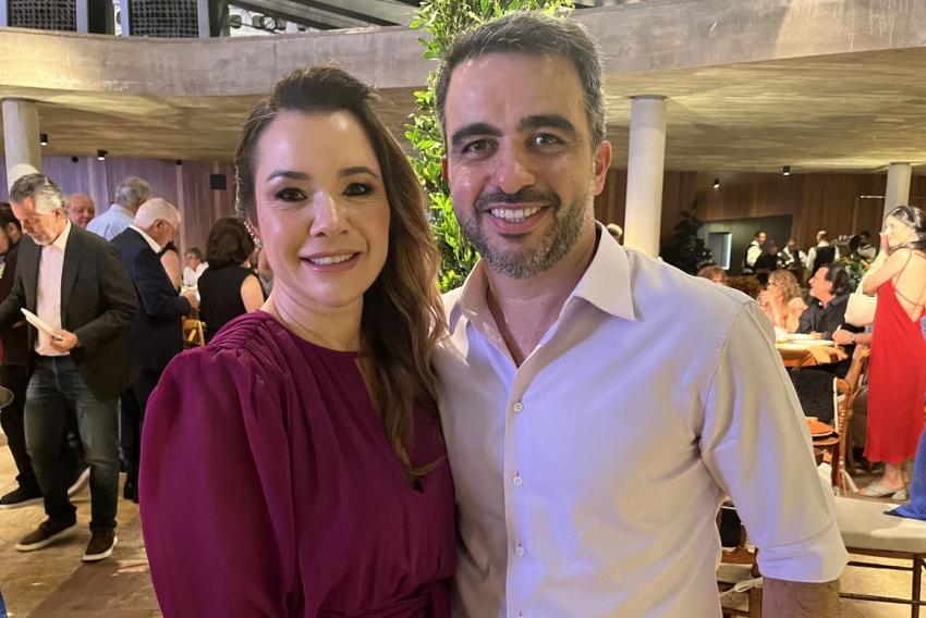 Da alta direção do Magazine Luiza, Fabrício Bittar Garcia, com a encantadora Thatiana Peixoto Garcia, last saturday night