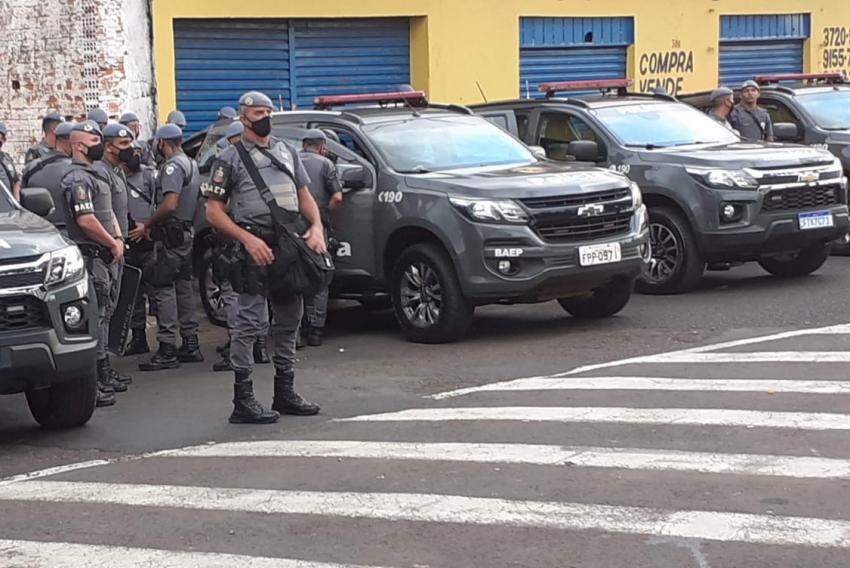 Polícia Militar na zona Oeste de Franca