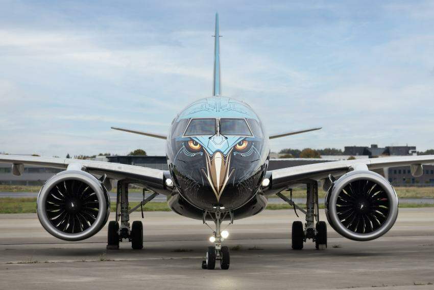 E195-E2 Tech Eagle da Embraer será apresentado no Dubai Airshow