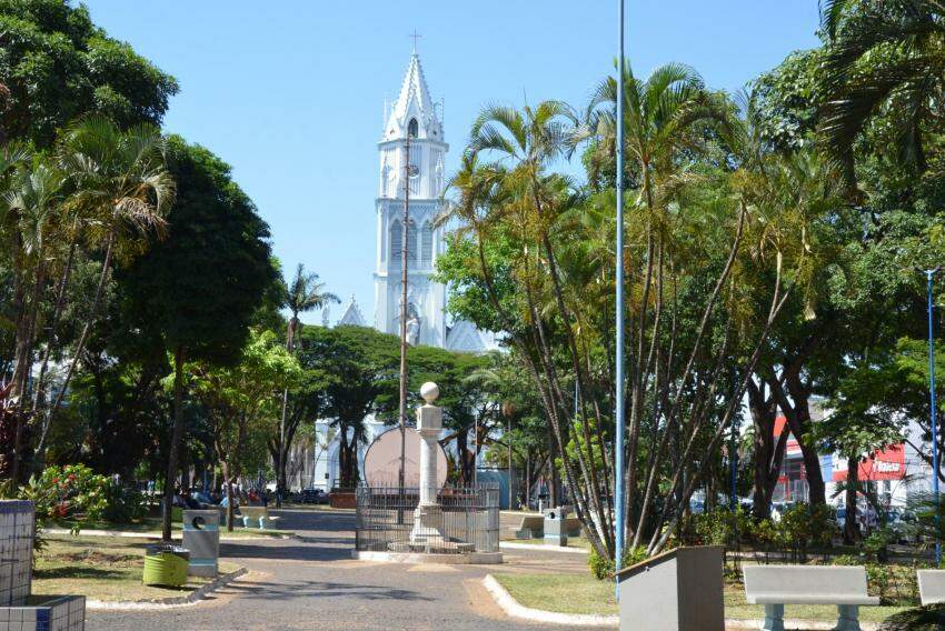 Praça Nossa Senhora da Conceição, no Centro de Franca