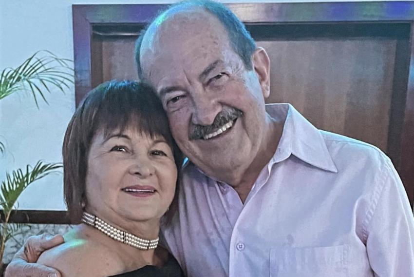 Rosinha Aylon (aniversariante do dia 7 de dezembro) com o marido Leonel Aylon, do Berçário Dona Nina