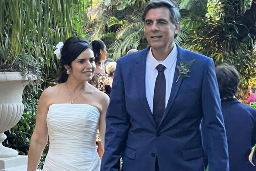 Em dia de ‘Sim’, a advogada Juliana Russo e o médico Otto Cezar Barbosa Junior