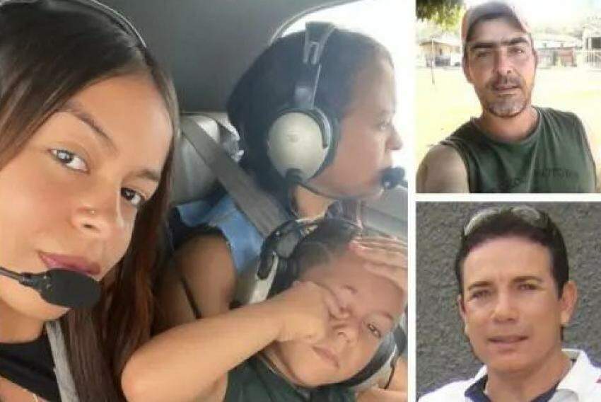 As vítimas da queda do avião em praça de Jaboticabal, no sábado, 23