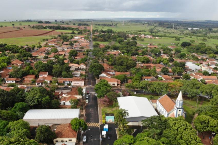 Vista aérea de Tibiriçá, distrito de Bauru