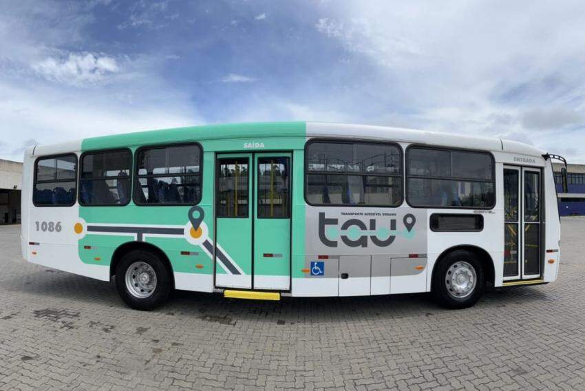 Ônibus do transporte público de Taubaté