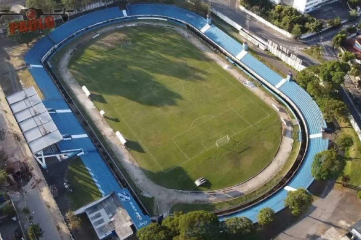 Vista aérea do estádio Joaquinzão
