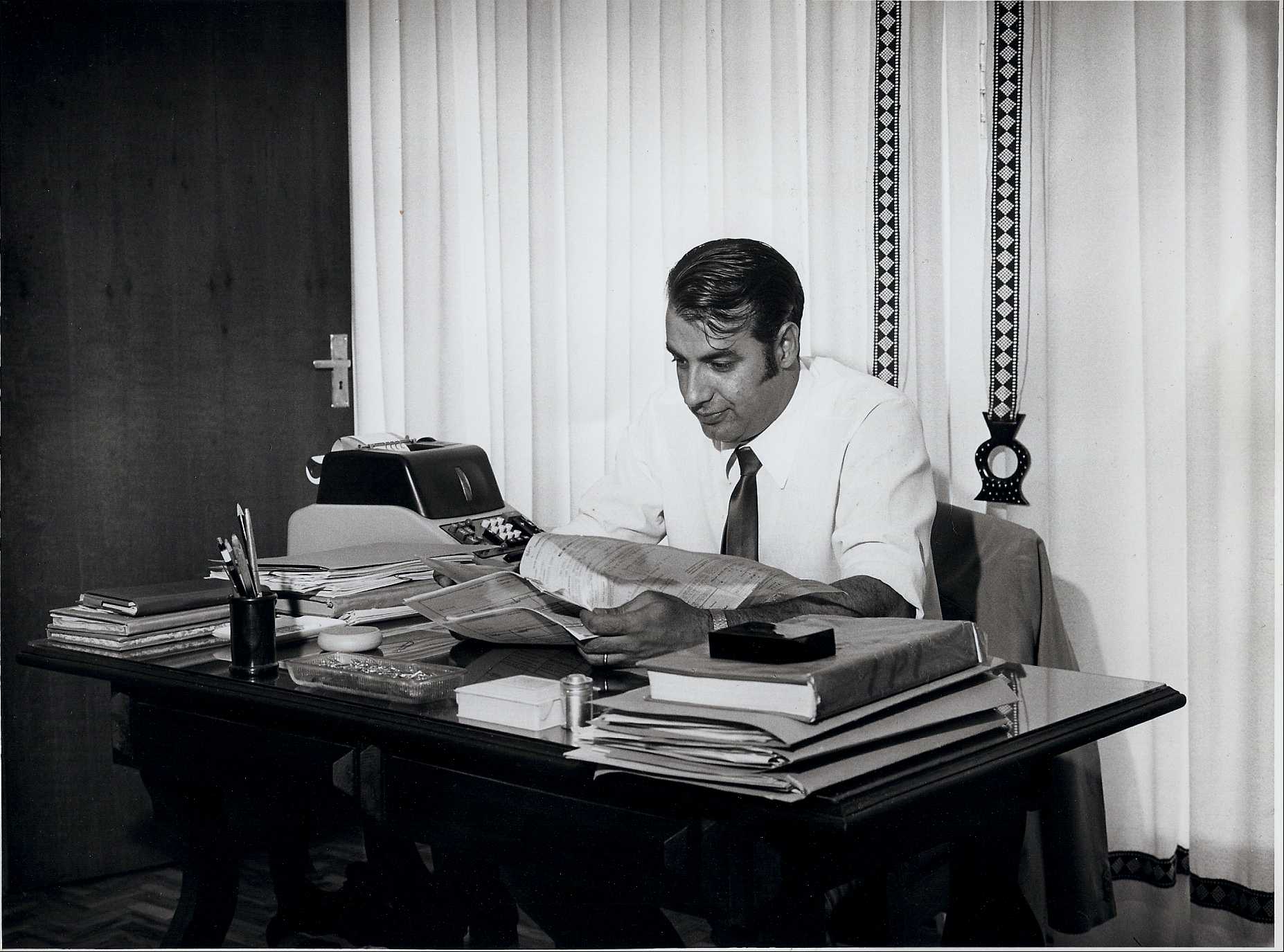 Sylvio Angelo Tavares, na Brasiliense, em foto feita em 1982