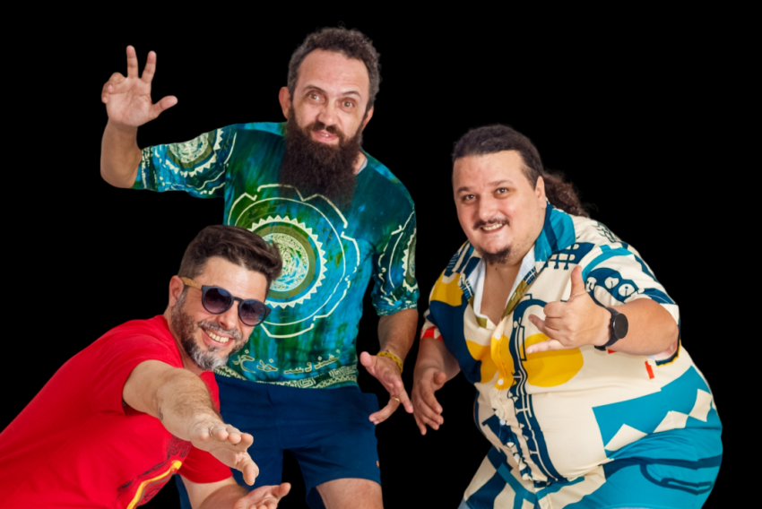Gil Reis, Marquinho Sabino e Tiago Leitônez formam a banda Gilmarlei, que promete agitar as noites carnavalescas do Empório A Venda