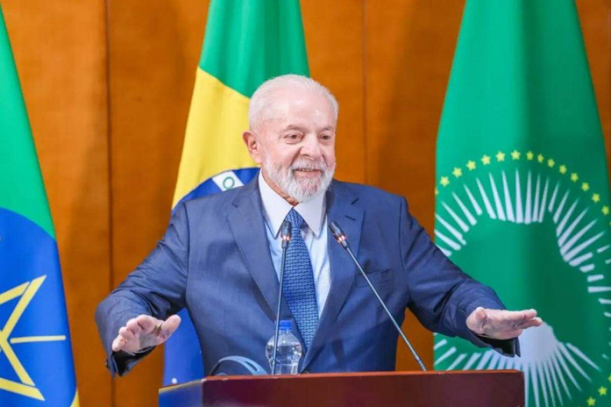 Presidente Lula durante discurso que gerou rusgas diplomáticas 
