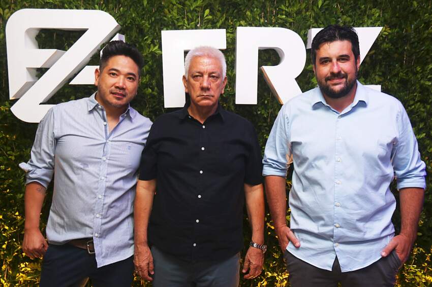 Gustavo Kobayashi, Antônio Ribeiro e Luiz Franzolin, sócios e diretores do Grupo FRZ