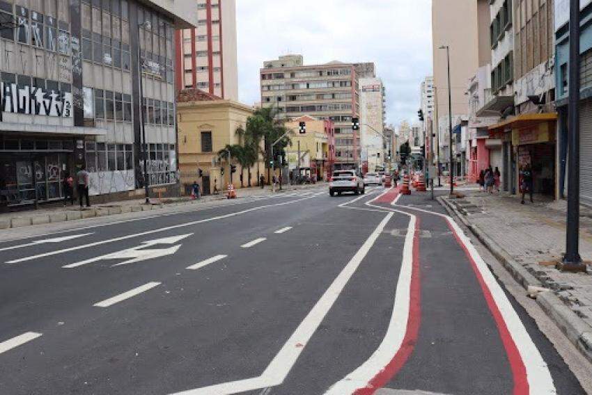 Obras de revitalização da Avenida Campos Sales, em Campinas, estão em reta final