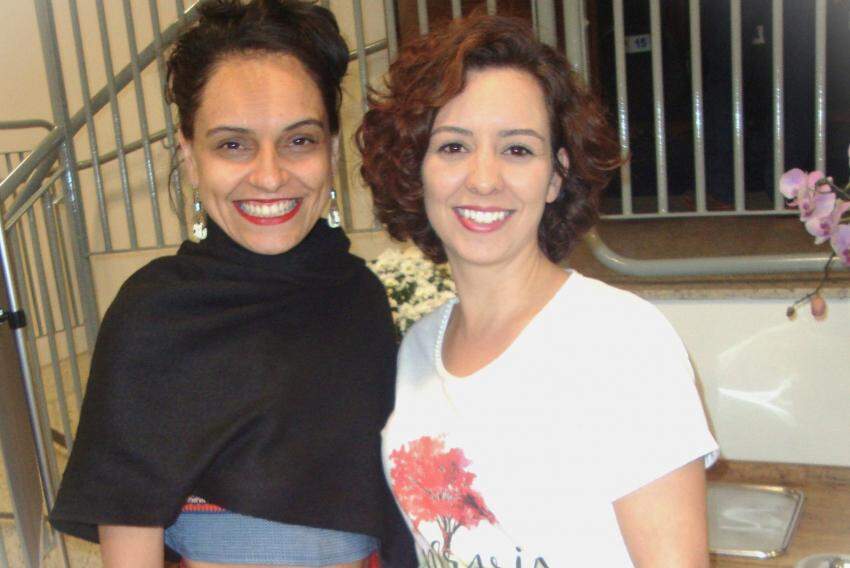 Aline Valim e Marília Martins no Teatro Municipal José Cyrino Goulart (que completa 45 anos no dia 7/2 (quarta-feira).