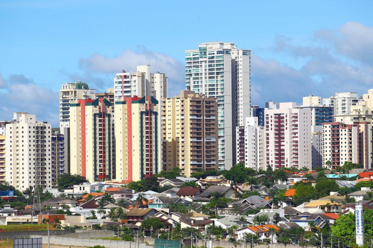Jardim Aquarius em São José, um dos bairros com mais prédios na cidade
