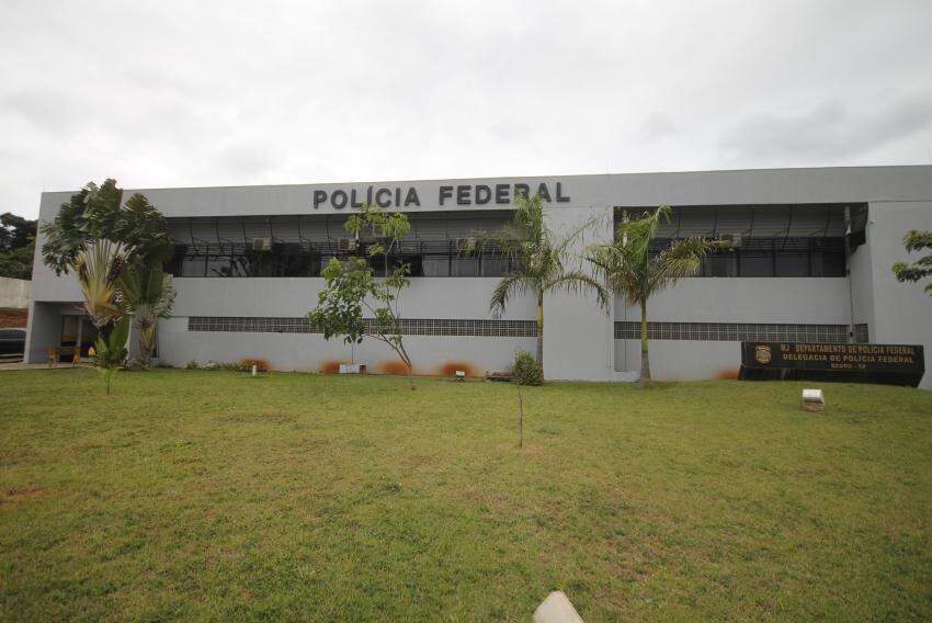 Fachada da Delegacia da Polícia Federal (PF) em Bauru
