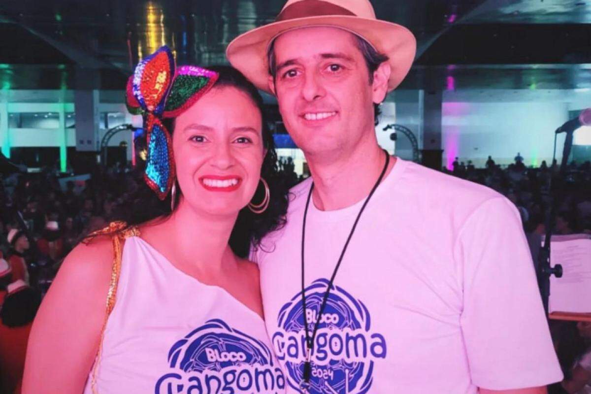 Priscila de Col e Pedro Fonseca são fundadores do Cangoma e junto com uma grande equipe colocaram o bloco na rua e agitaram Franca neste carnaval