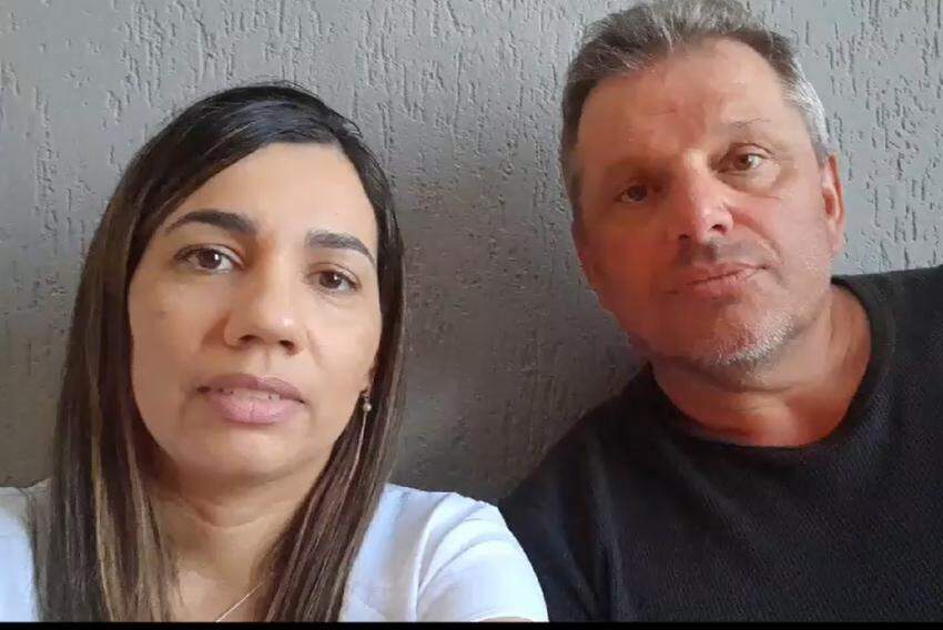 Adriana e Radovan: casal não se via desde a segunda