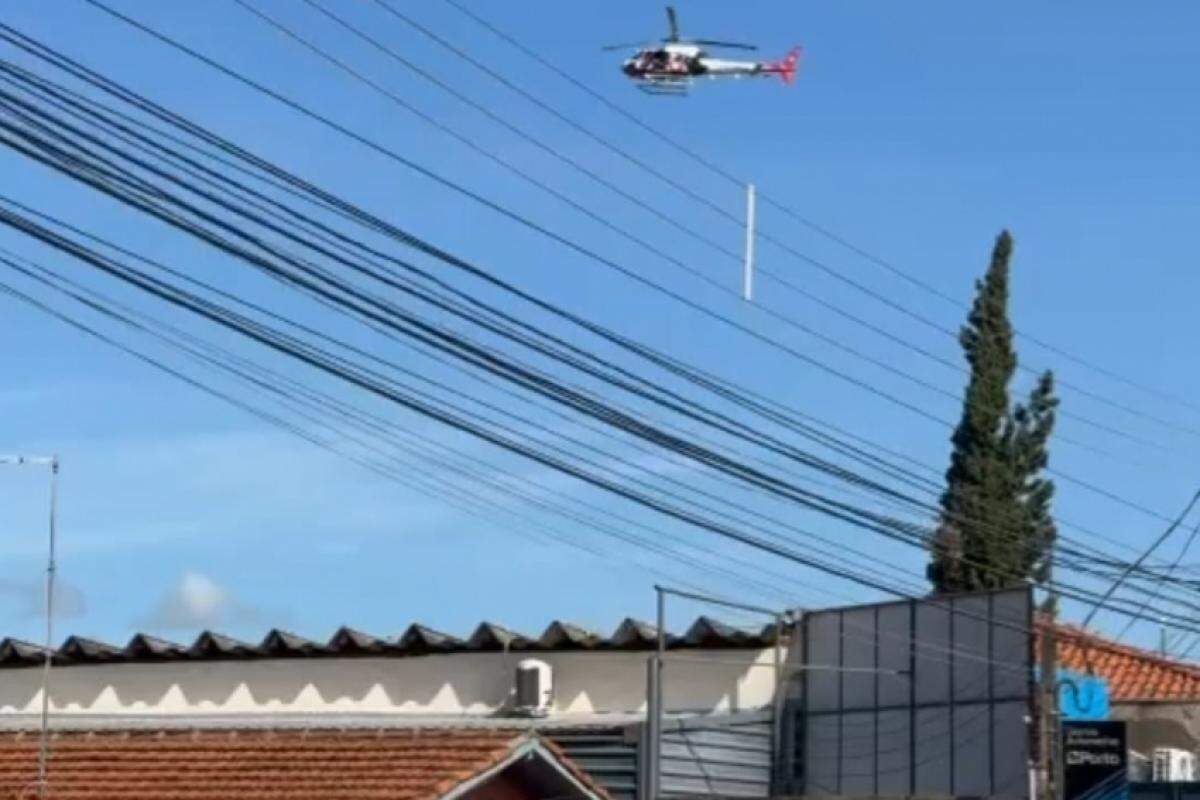 Helicóptero Águia, em Jaguariúna